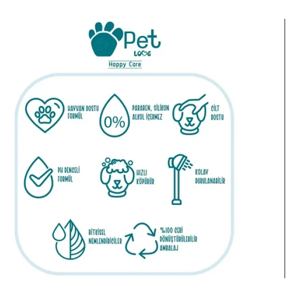 Pet Love Şampuan, Çilek, 500 Mililitre - Görsel 9