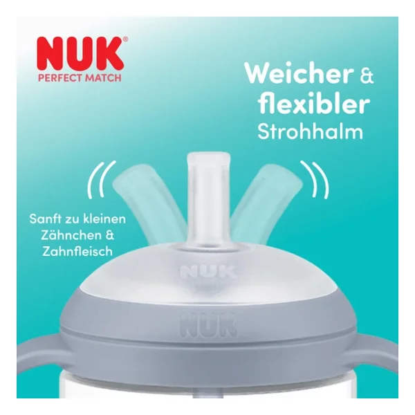 Nuk Pm Pipetli Alıştırma Bardağı, 260 Ml, Mavi - Görsel 3