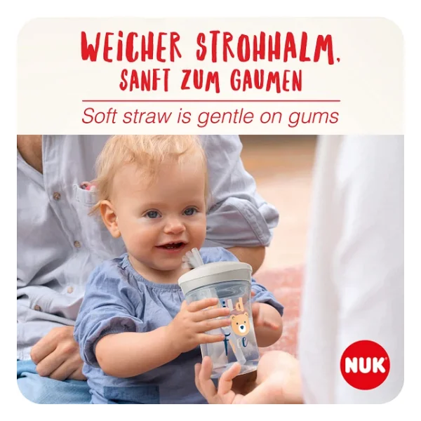 NUK Action Pipetli Bardak, 230 ml, Kedi - Görsel 2