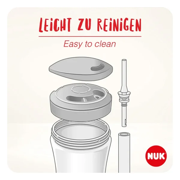 NUK Action Pipetli Bardak, 230 ml, Kedi - Görsel 5