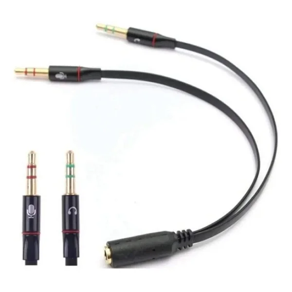 Alfais 4457 Kulaklık Mikrofon Çevirici Ayırıcı Dönüştürücü Çoklayıcı Adaptör - Görsel 6
