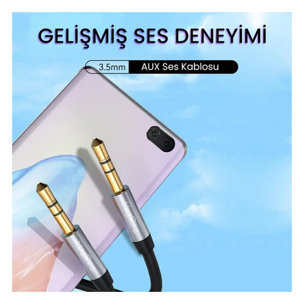 Veggieg Hi-Fi Trs 3.5mm Aux Ses Kablosu 10 Metre - Görsel 6