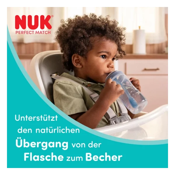 Nuk Pm Pipetli Alıştırma Bardağı, 260 Ml, Mavi - Görsel 2