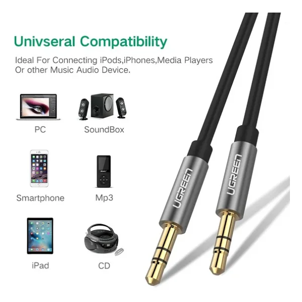 Ugreen Av119 3 M 3.5mm Aux Ses Kablosu - Görsel 6