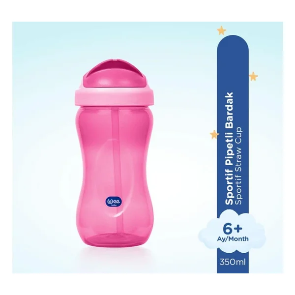 Wee Baby Pipetli Bardak 350 Ml - Pembe - Görsel 6