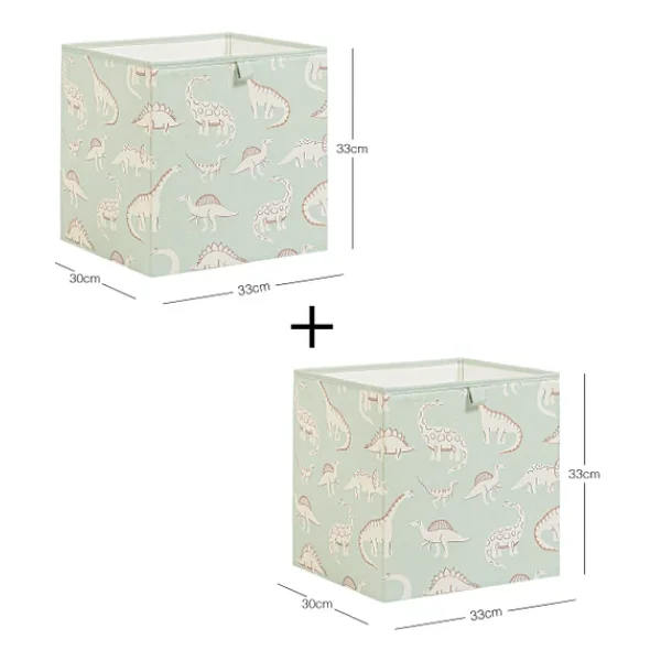 Ocean Home Textile 2'li Çocuk Odası Dinozor Kutu Set 33 X 30 X 33 Cm - Görsel 6