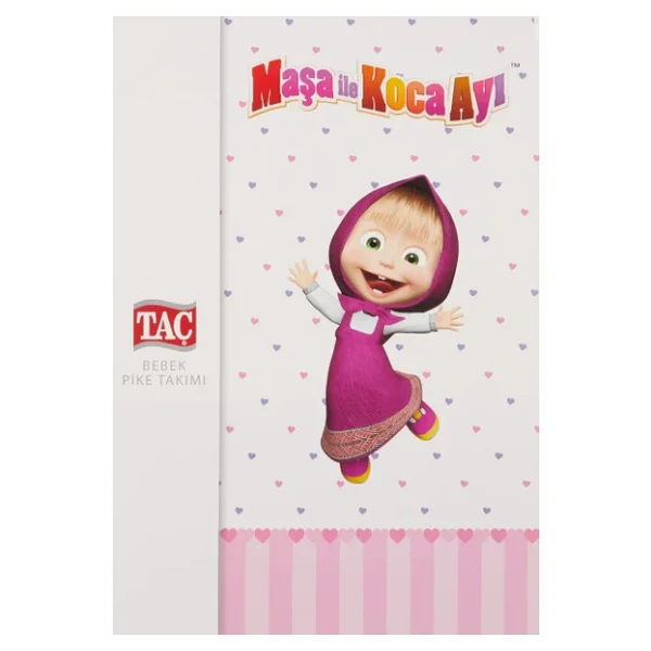 Taç 1000039752 Masha Singer Baby Pamuk Lisanslı Pike Takımı, Çok Renkli - Görsel 5