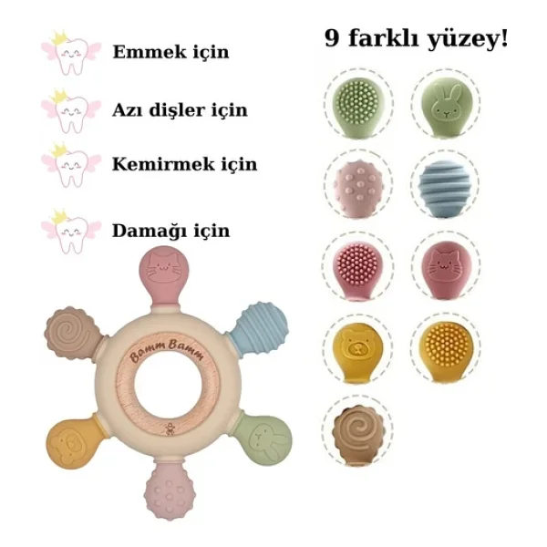 Bamm Bamm Silikon Diş Kaşıyıcı - Görsel 3