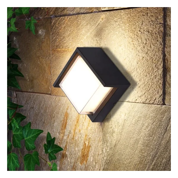 Ucuz Geldi Modern LED Duvar Aplik, 15w, 1500 Lümen, 3200k, Gün Işığı, Ip44, Siyah, Modern Tasarım LED Aplik İç Ve Dış Mekan Duvar Lambası Cata Dominik Gün Işığı Bahçe Duvar Apliği - Görsel 4