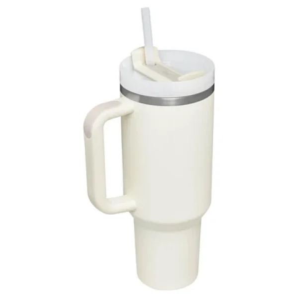 Stanley Quencher Krem 0.89 Lt Pipetli Termos Bardak - Görsel 4
