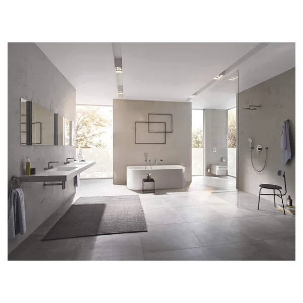 Grohe Essentials 40367al1 Brushed Hard Graphite Kapaklı Tuvalet Kağıtlığı - Görsel 6