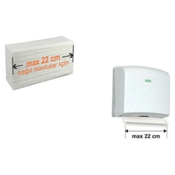 Vialli K2 Z Katlı 200'lü Beyaz Havlu Dispenseri - Görsel 7