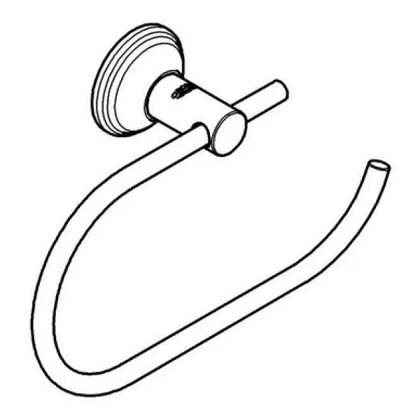 Grohe Essentials Authentic 40657001 Tuvalet Kağıtlığı - Görsel 5