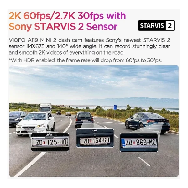 Viofo A119 Mini2 2k Ön Araç Kamerası - Görsel 4