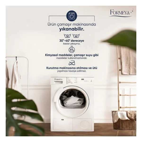 Formeya Yatak Koruyucu Alez Kapitone Gri Renk%100 Pamuk Fitted Alez Çarşaf 160 X 200 - Görsel 5