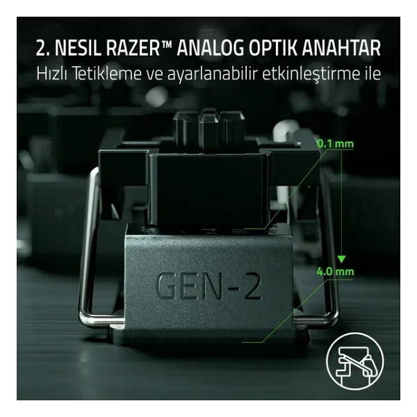Razer Huntsman V3 Pro RGB Tkl Analog Optical Switch Kablolu Oyuncu Klavyesi - Görsel 3