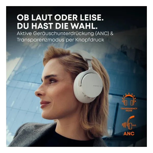 Beyerdynamic Aventho 200 ANC Siyah Kulak Üstü Bluetooth Kulaklık - Görsel 6