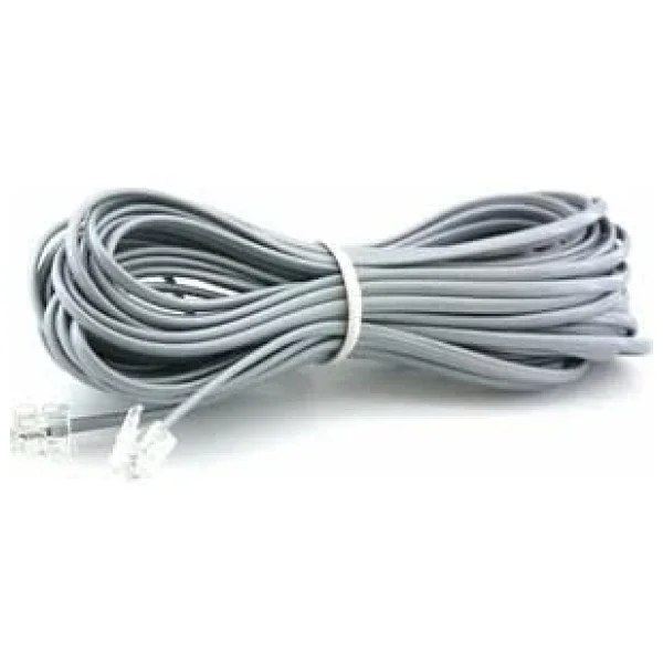 Primex Px-Kkt10 2cx0.10mmx7 10 Metre Adsl Rj11 Telefon Kablosu Gri, Adsl, Vdsl 2 Canlı Kablo - Görsel 4
