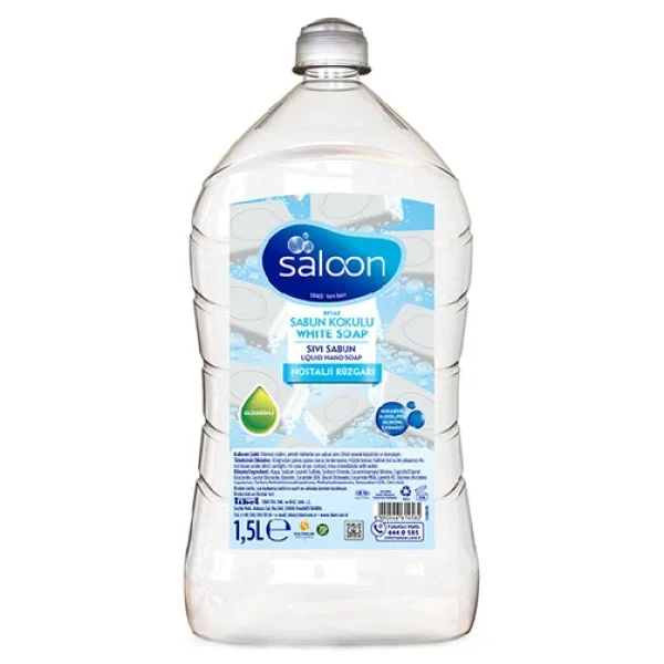 Saloon Beyaz Sabun Kokulu Sıvı Sabun 1.5 Lt - Görsel 4