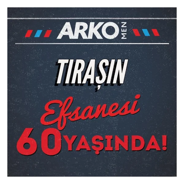 Arko 60. Yıla Özel Klasik 200 Ml 3 Adet Tıraş Jeli - Görsel 3