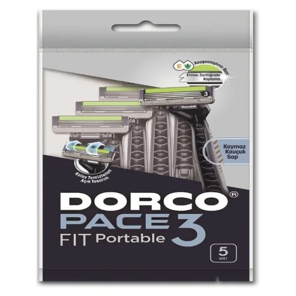 Dorco Pace 3 Fit Portatable 5'li Tıraş Bıçağı - Görsel 3