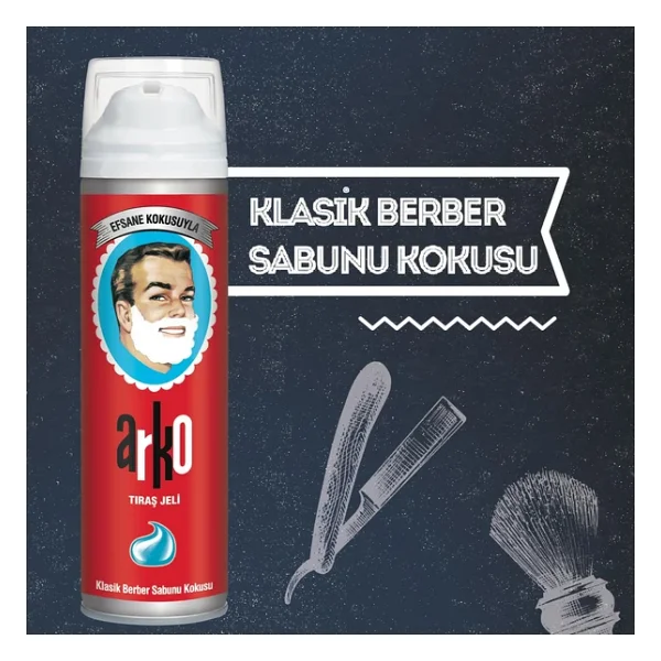 Arko 60. Yıla Özel Klasik 200 Ml 3 Adet Tıraş Jeli - Görsel 2
