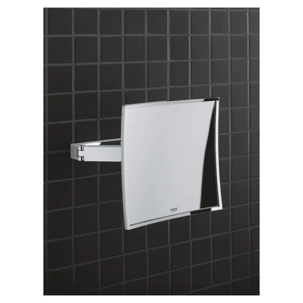Grohe Selection Cube Duvara Monte Makyaj Aynası Krom - 40808000 - Görsel 5