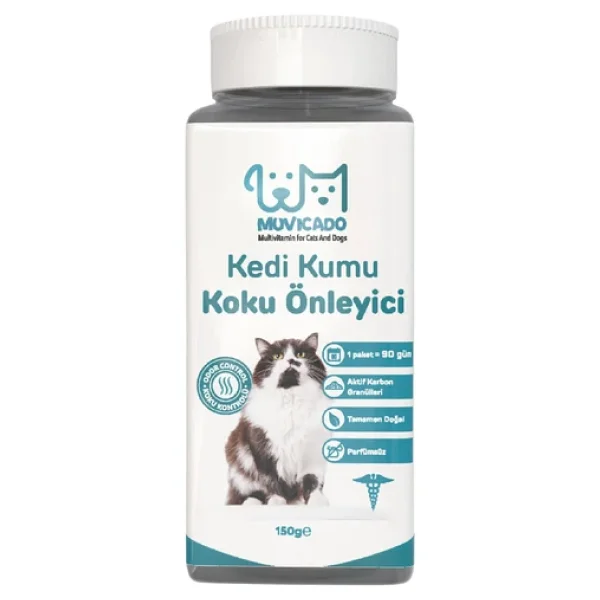 Muvicado Kedi Kumu Koku Giderici Kedi Kumu Aktif Karbon Parfümsüz 150 Gr. - Görsel 3
