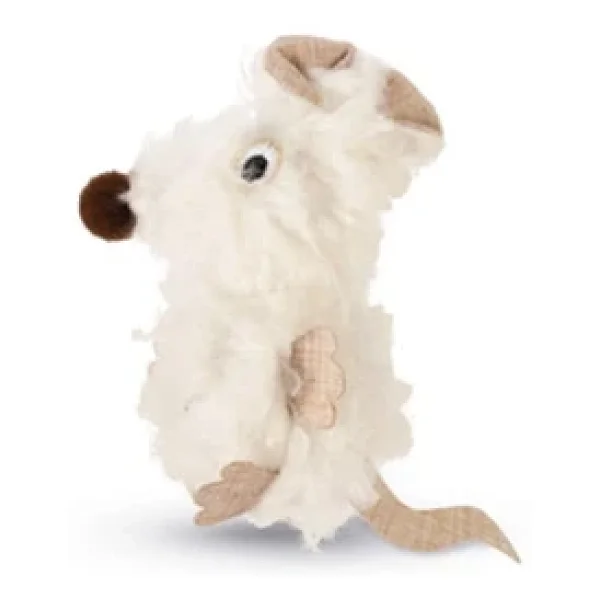 Beeztees Kedi Oyuncağı, Fare, Peluş, Beyaz, 22x9x4cm - Görsel 2