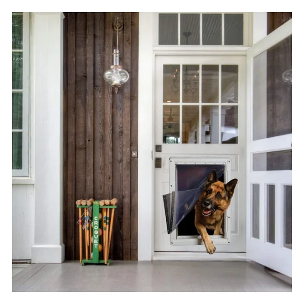 Ideal Pet Products Designer Series Ruff-Weather Teleskopik Çerçeveli Evcil Hayvan Kapısı, Süper Büyük, 38 Cm X 59 Cm Kapak Boyutu - Görsel 4