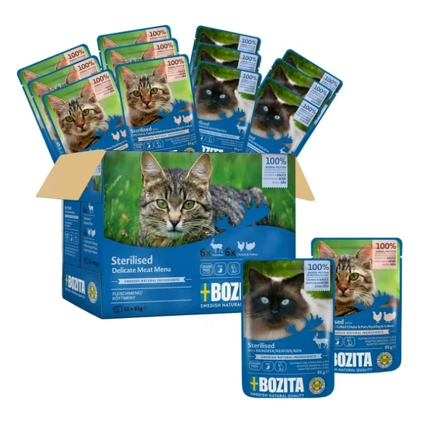 Bozita Kısırlaştırılmış Sos Içinde Yaş Kedi Maması Multibox 12x85 Gr - Görsel 3