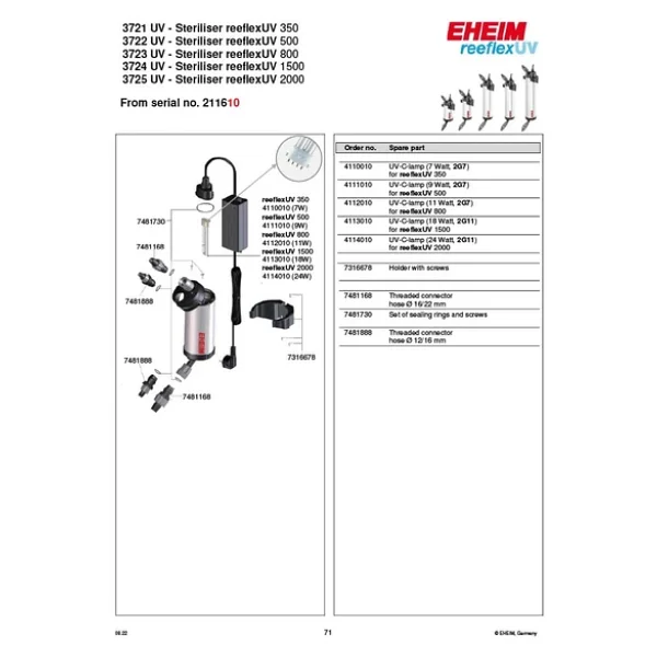 Eheim Reeflex Uv350 7 Watt Uv Filtre - Görsel 5
