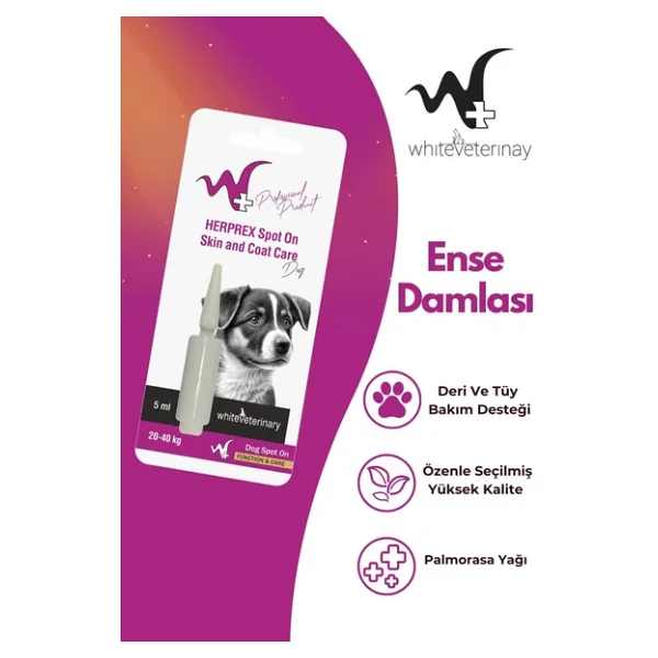 Whiteveterinay Köpek Damlası Bit Ve Pire 20-40kg 1ml - Görsel 5