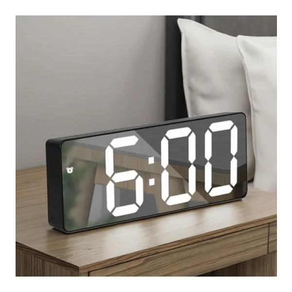 Sonex Dijital Masa Saati - Alarm Erteleme, Gece Modu Ve Ses Kontrollü Akıllı LED Saat - Görsel 3