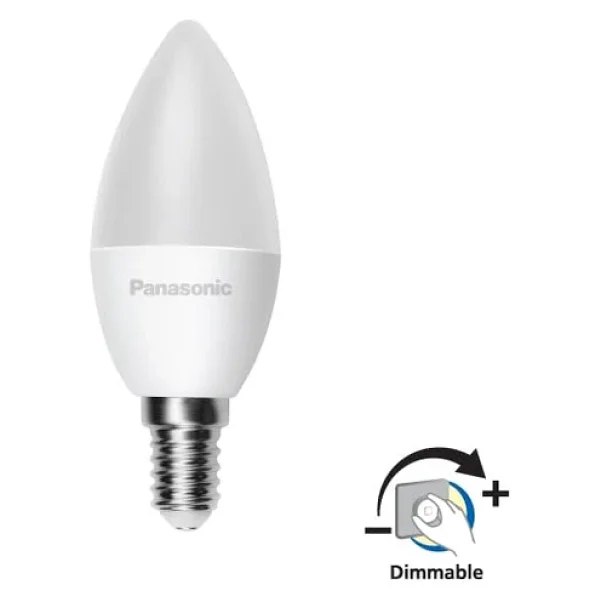 Panasonic Sarı Işık Dimmerli 4.7 W-40 W E14 LED Ampul - Görsel 4