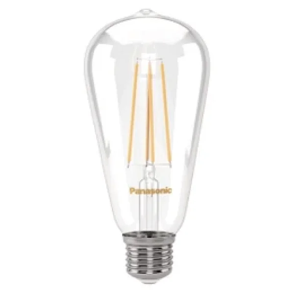 Panasonic St64 Sarı Işık Dimmerli 7 W-60 W E27 Rustik LED Ampul - Görsel 6