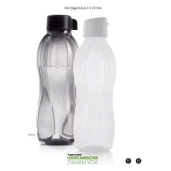 Tupperware Eco Şişe Pratik Kapak 2'li Suluk 1 Lt - Görsel 3