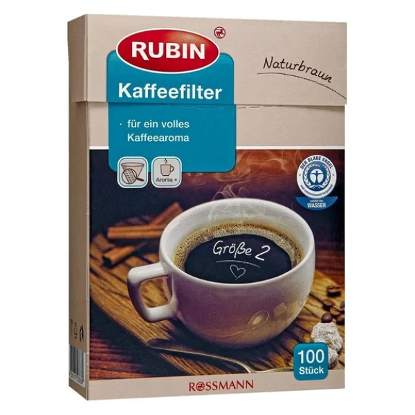 Rubin No:2 100'lü Doğal Kahverengi Filtre Kahve Kağıdı - Görsel 2