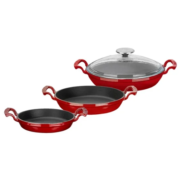 Lava Döküm Sahan Seti 16-20-24 Cm - Profesyonel Lezzet Koleksiyonu - Görsel 3