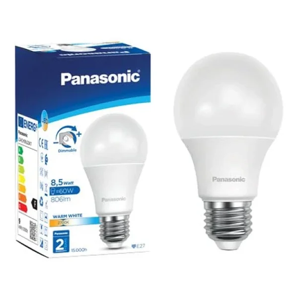 Panasonic Sarı Işık Dimmerli 8.5 W-60 W E27 LED Ampul - Görsel 3