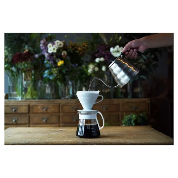 Hario V60 02 Seramik Beyaz Kahve Demleme Seti - Görsel 7