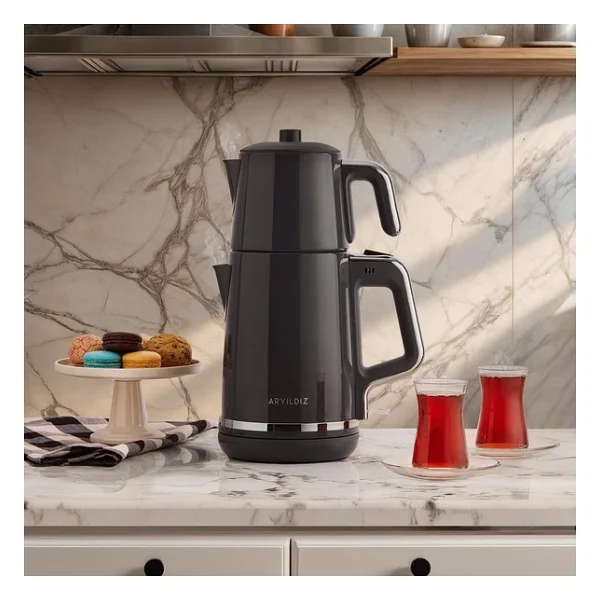 Aryıldız Tea Style 2000 W Antrasit Çay Makinesi - Görsel 5