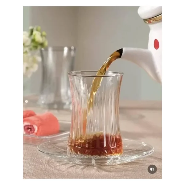 Paşabahçe Elysia Çay Bardağı Çay Takımı Seti 12 Parça Çay Seti 6 Kişilik - Görsel 4