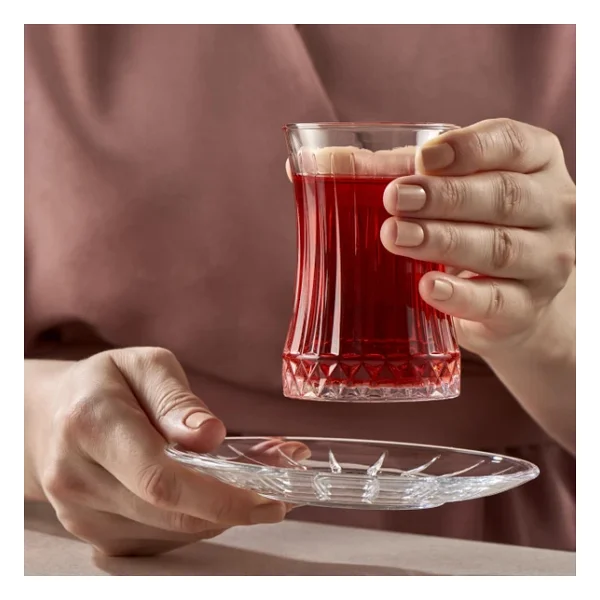 Paşabahçe Elysıa Çay Bardağı 170 Cc 6 Pencerelı Hediyelik Kutu - Görsel 2