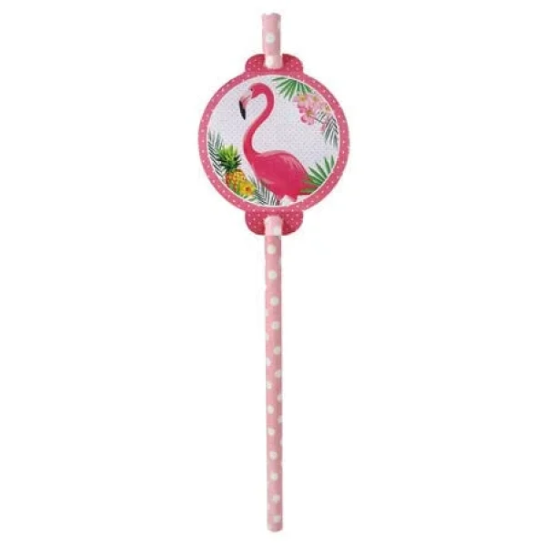 Benim Marifetlerim - Flamingo Karton Pipet 6 Adet