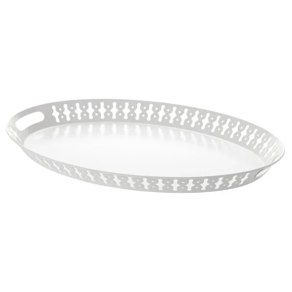 Ikea Romantisk 52x39 Cm Çelik Tepsi Beyaz - Görsel 5