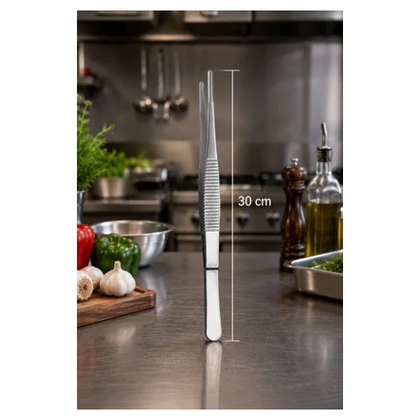 Çelik 30 Cm Çok Amaçlı Cımbız Profesyonel Şef Cımbızı Maşası Cin765-3 - Görsel 6