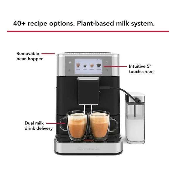 Kitchenaid Kf8 5kes8558ebk Cast Iron Black Tam Otomatik Espresso Makinesi - Görsel 4