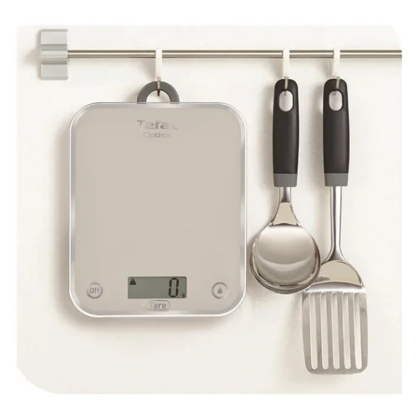 Tefal Bc5004 Optiss Cam Yüzeyli Hassas Mutfak Tartısı, 5 Kg Kapasite, Gümüş - Görsel 7