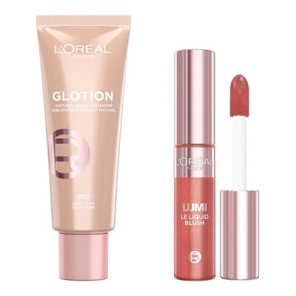 L'oreal Paris Glotion All-In-One Doğal Işıltı Aydınlatıcı Losyon - 902 Light Glow + L'oreal Parıs Lumi Blush Likit Allık - 630 Glowy True Rose - Görsel 4